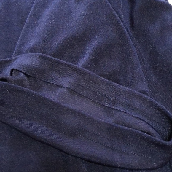 Dark blue poly spandex shirt sleeve top size 4x - Picture 10 of 10
